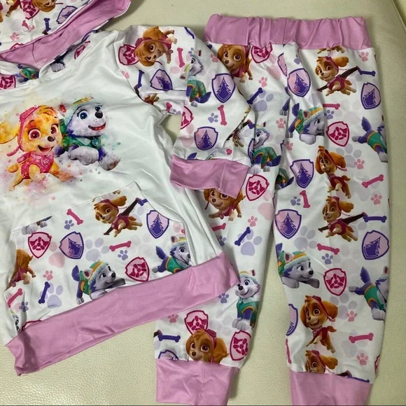 Paw 🐾 patrol cute hoodie top long pants outfit set - Picture 7 of 10